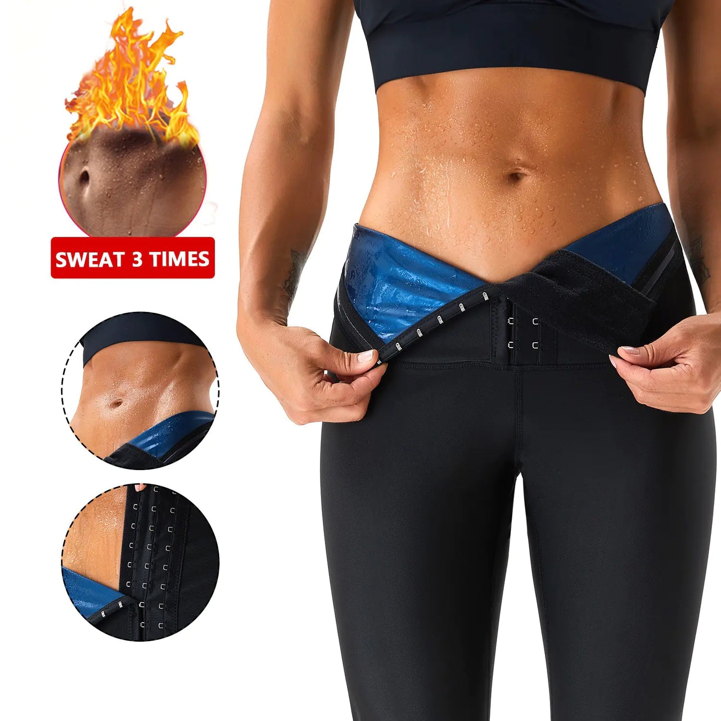 High Waist Coated Women's Fitness Leggings
